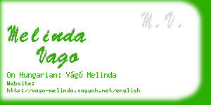 melinda vago business card